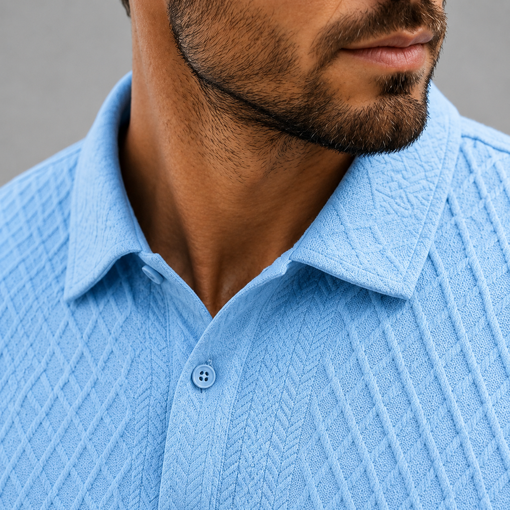 Orelian Jacquard Polo Set
