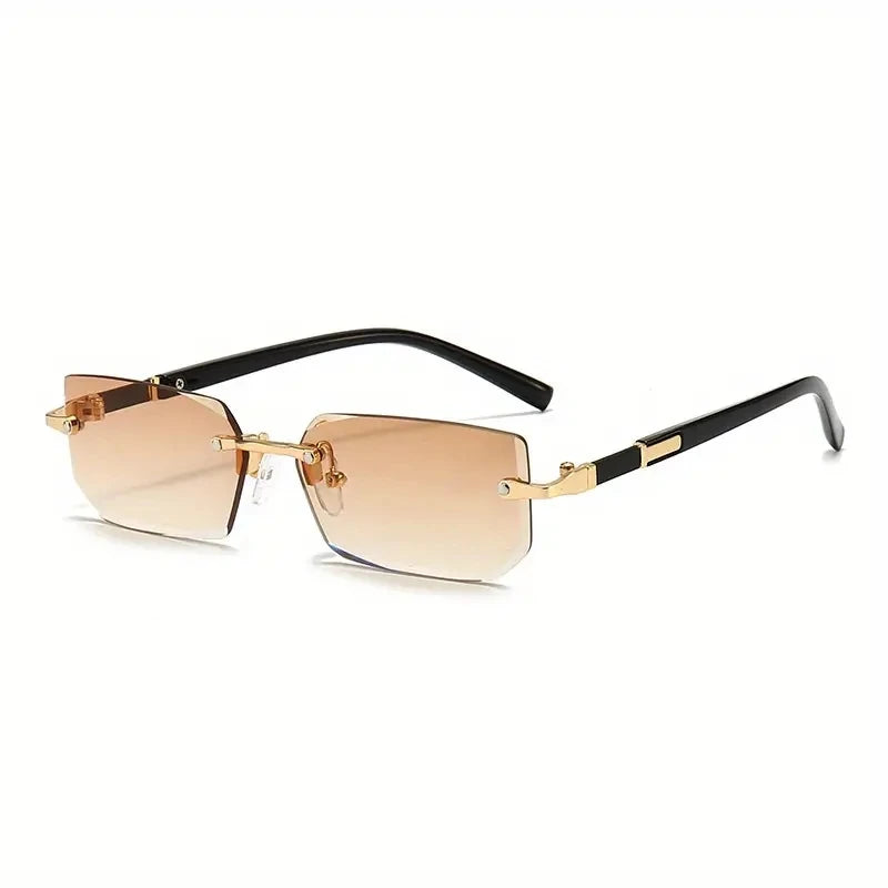 Orelian Rimless Square Sunglasses