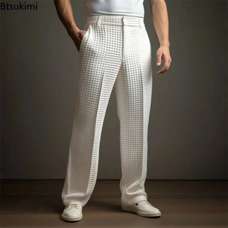 Orelian Waffle Tailored Trousers