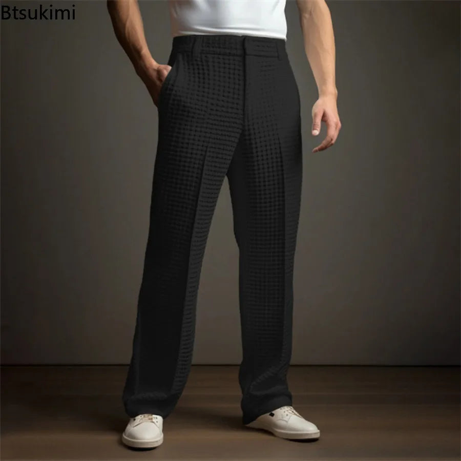 Orelian Waffle Tailored Trousers