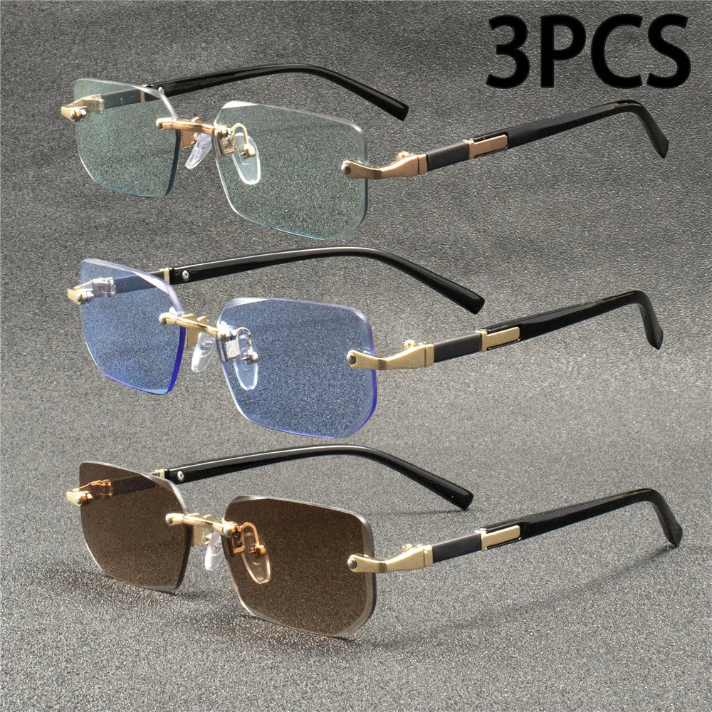 Orelian Rimless Square Sunglasses