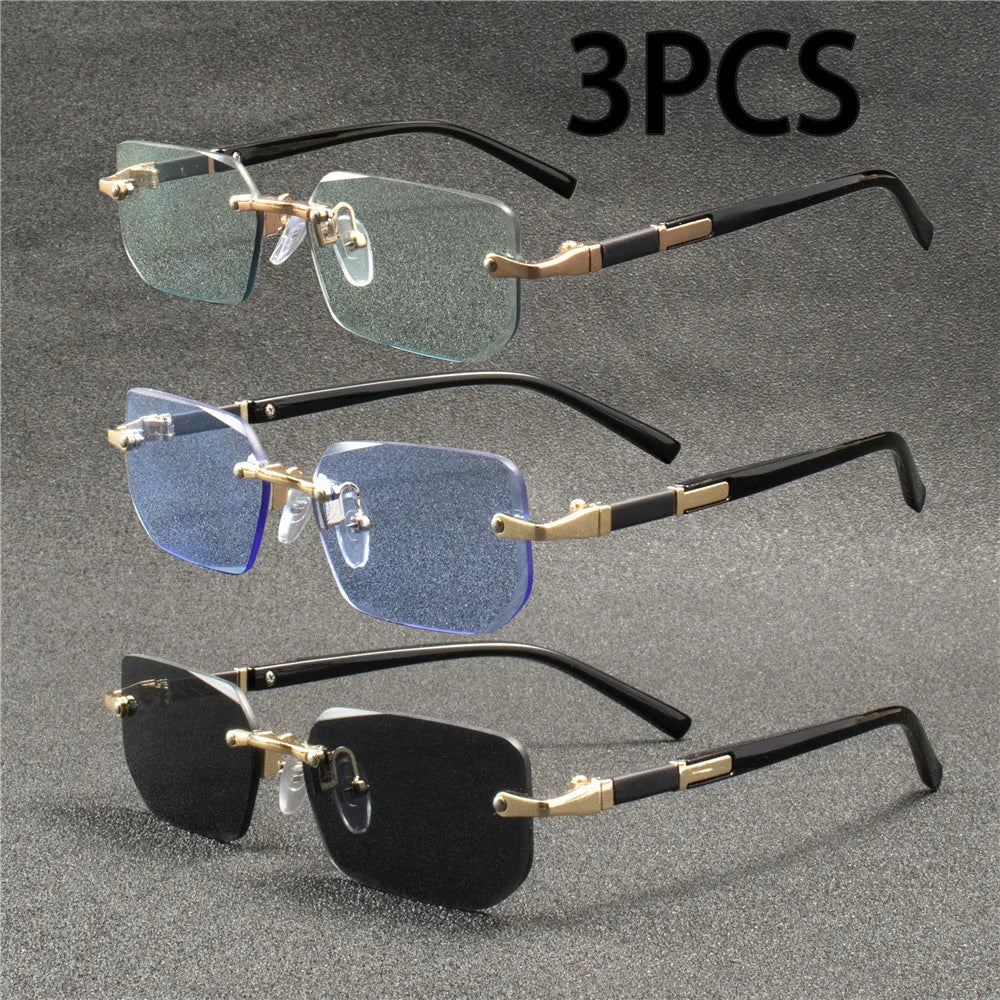 Orelian Rimless Square Sunglasses