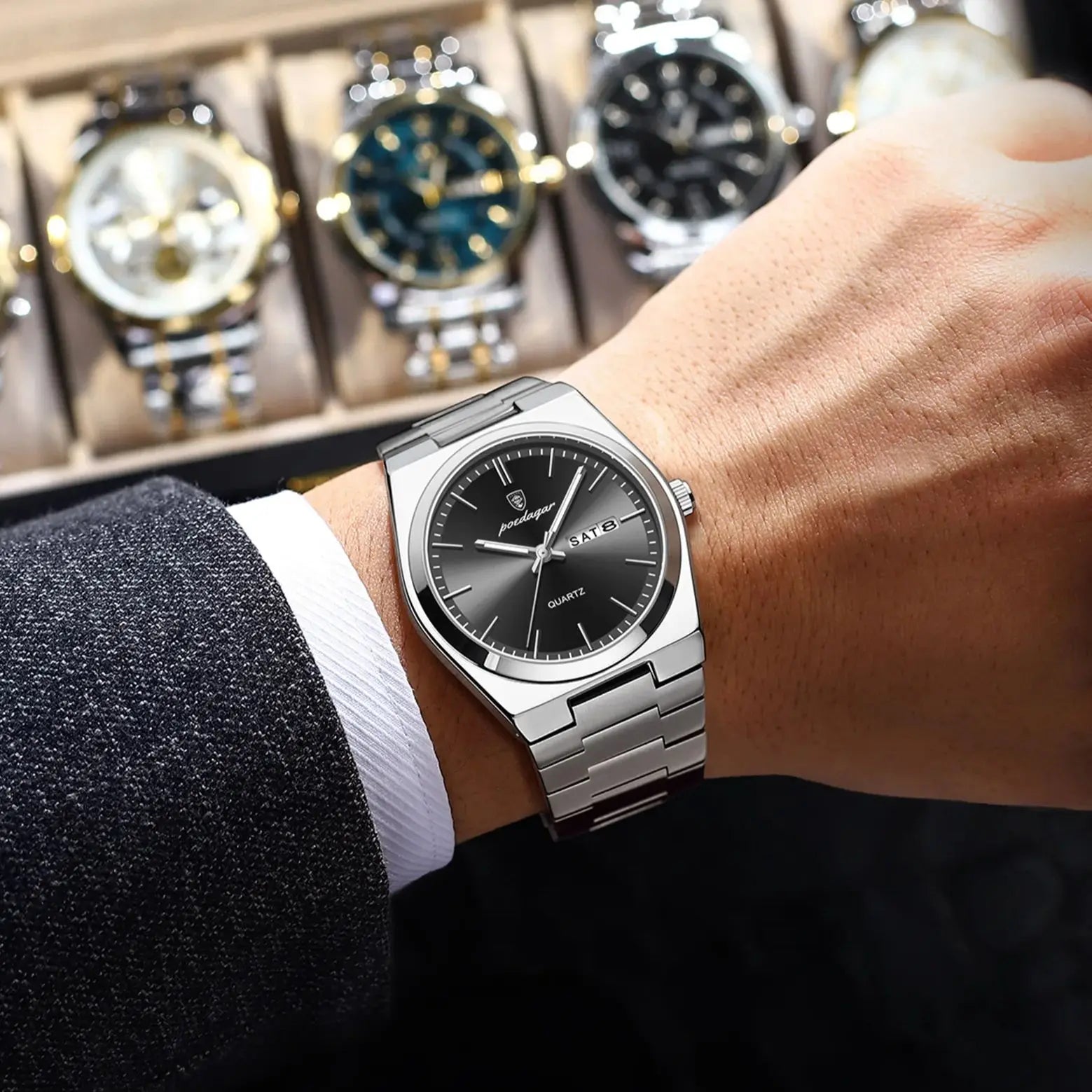 Orelian Chrono Steel Watch