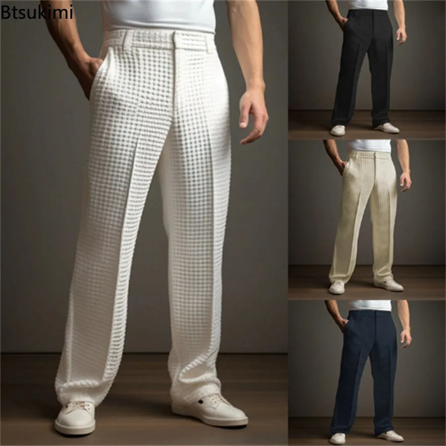 Orelian Waffle Tailored Trousers