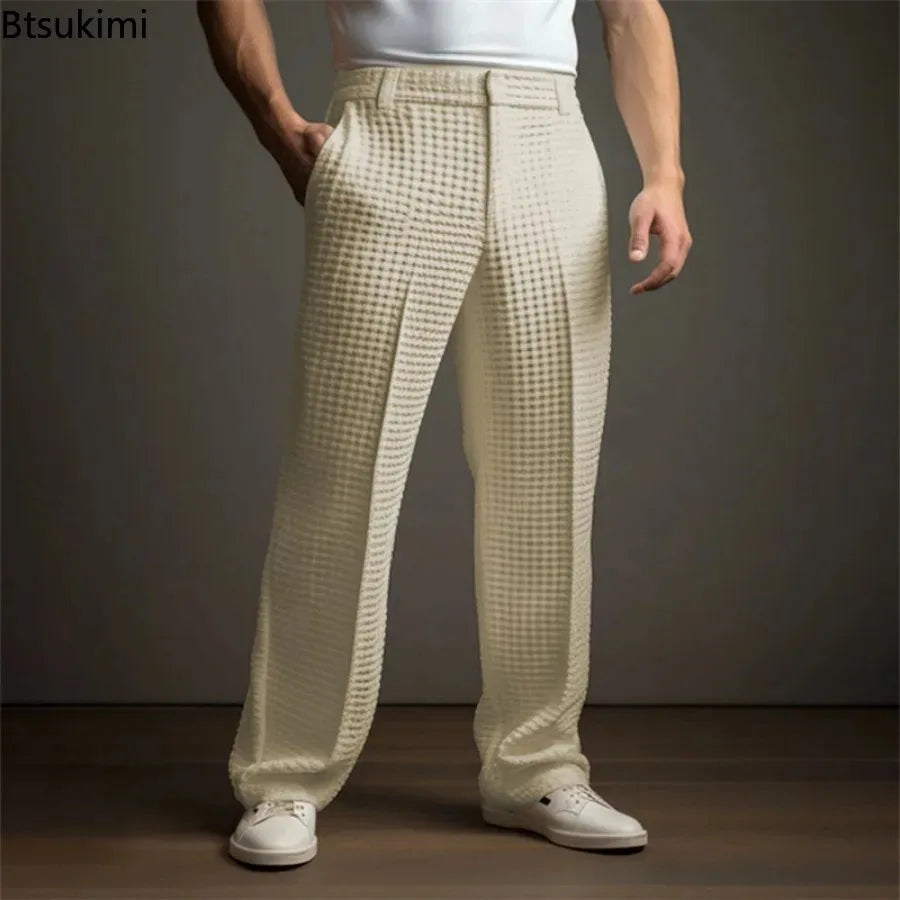 Orelian Waffle Tailored Trousers