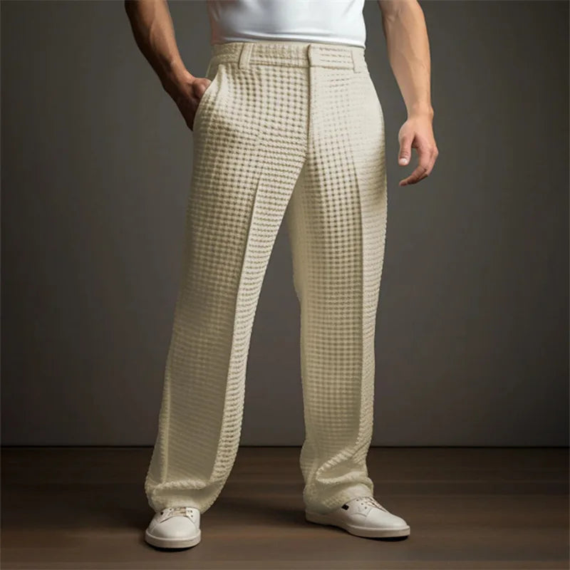 Orelian Waffle Tailored Trousers