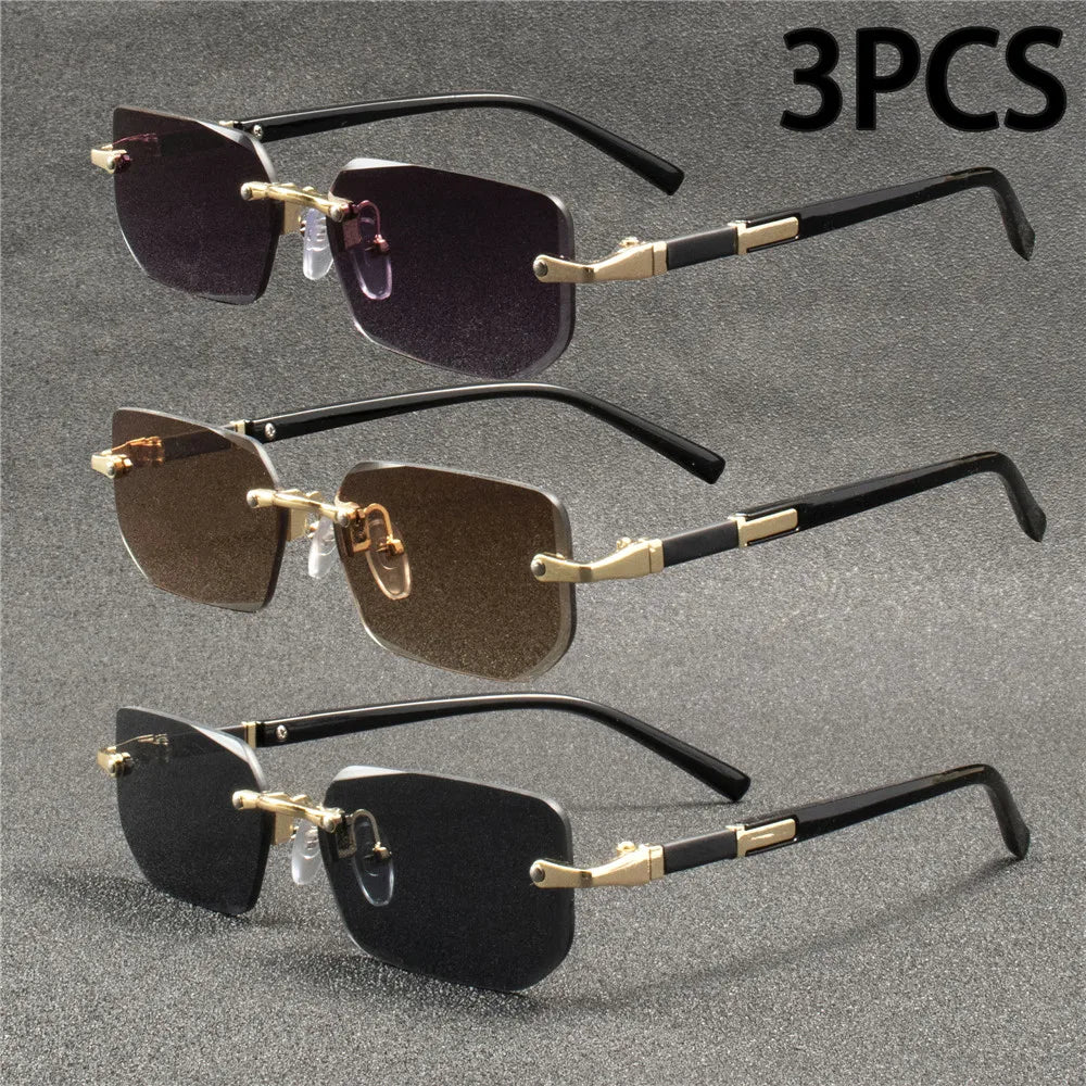 Orelian Rimless Square Sunglasses