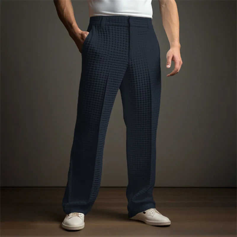 Orelian Waffle Tailored Trousers