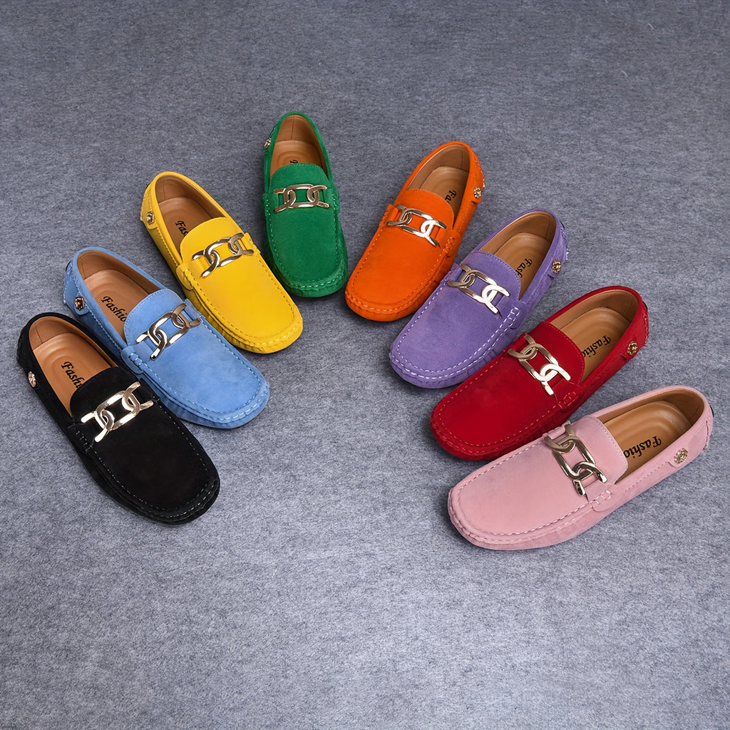 Sapatos sociais masculinos artesanais com solas de borracha confortveis e de cor slida sapatos casuais slipon com solas planas resistentes ao desgaste